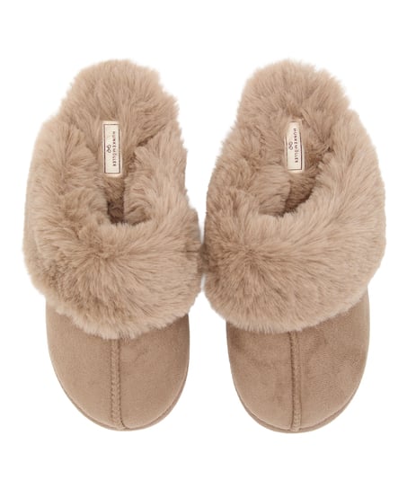 Slippers Suede, Beige
