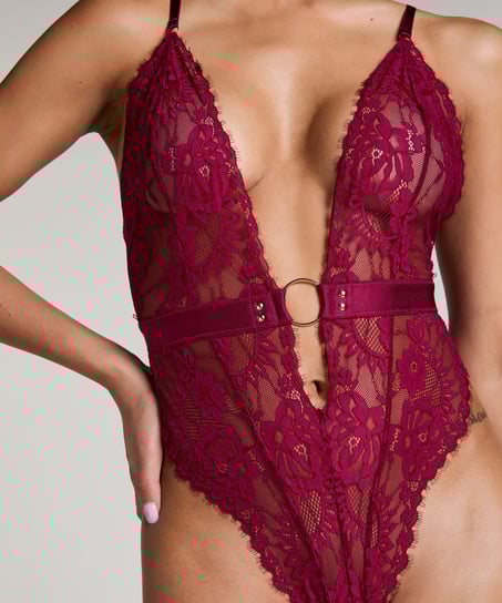 Private Brandy body open crotch, Red