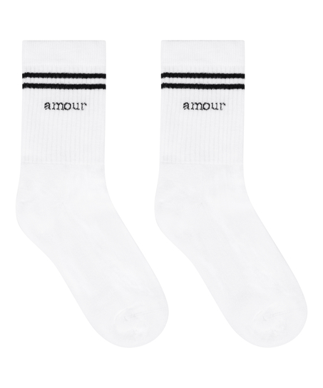 Cotton Crew Socks, Black