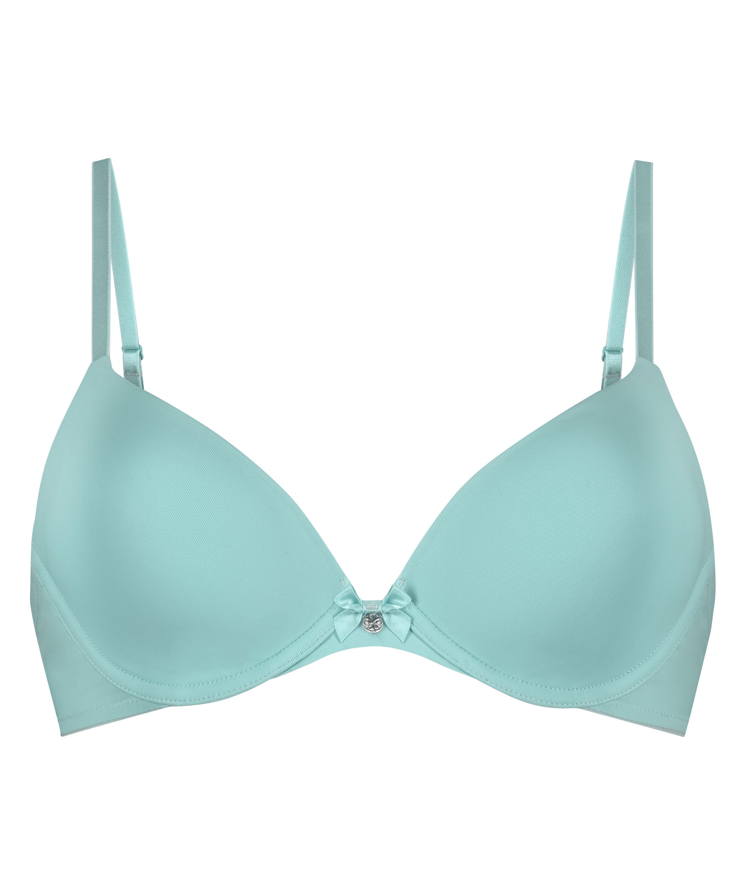 Plunge Padded Underwired Bra, Blue