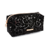 Leopard Mesh Make-Up Bag, Black