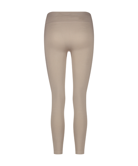 HKMX High waisted seamless sport legging, Beige