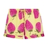 Satin pyjama shorts, Yellow