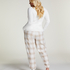 Flannel Pyjama Pants, Beige