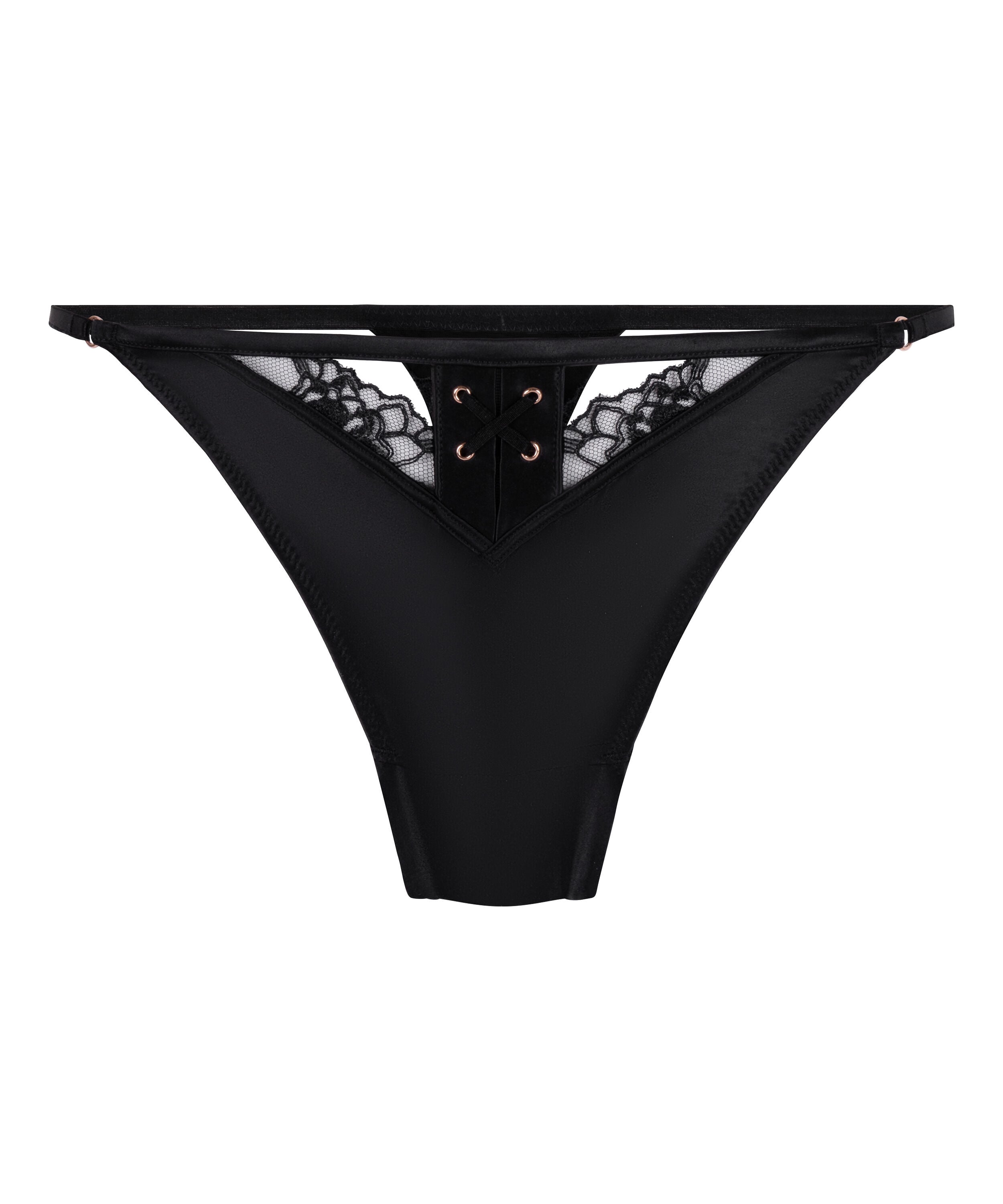 Catherine Highleg Thong, Black