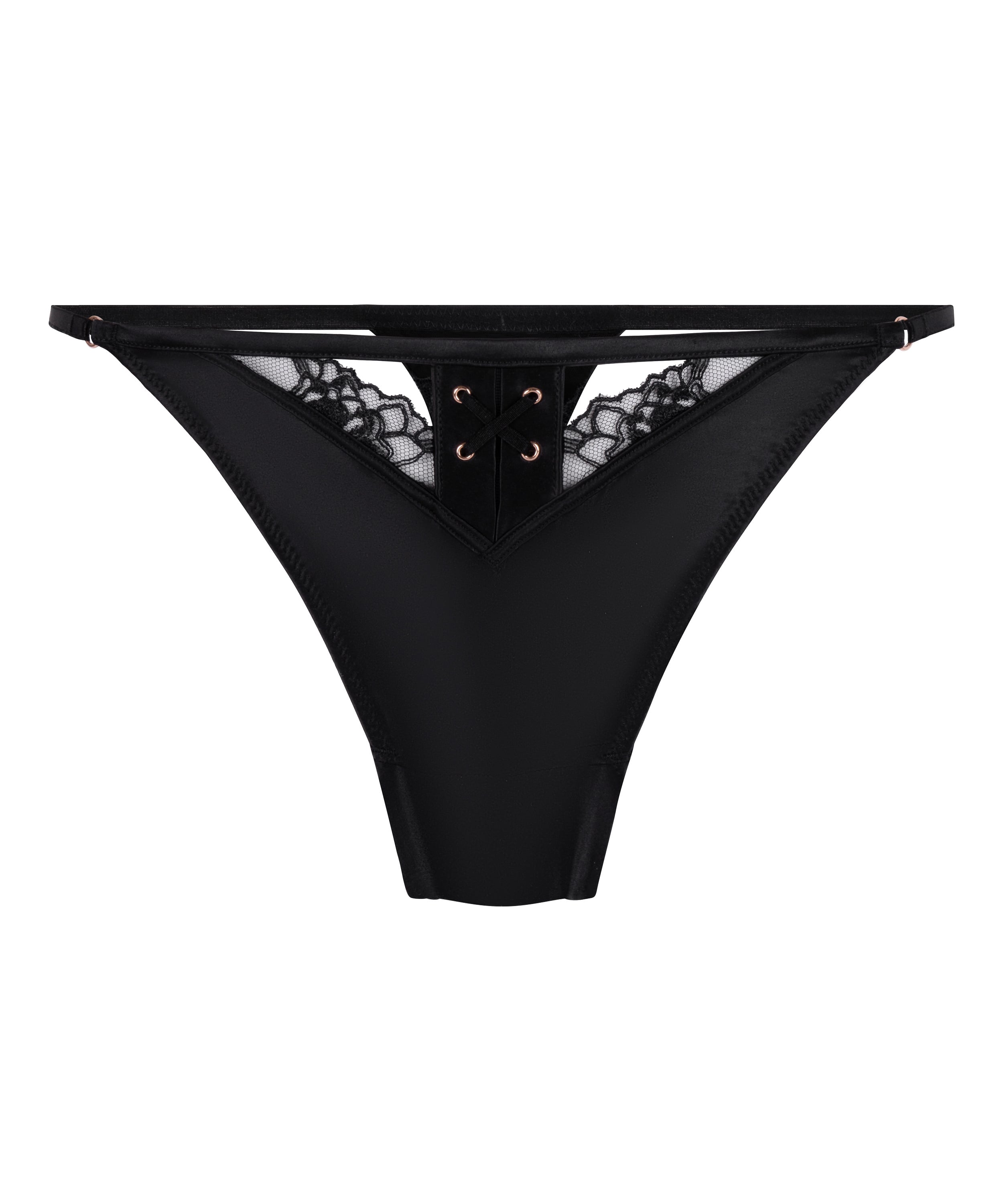 Catherine Highleg Thong, Black, main