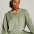 Velours Long-Sleeved Jacket, Green