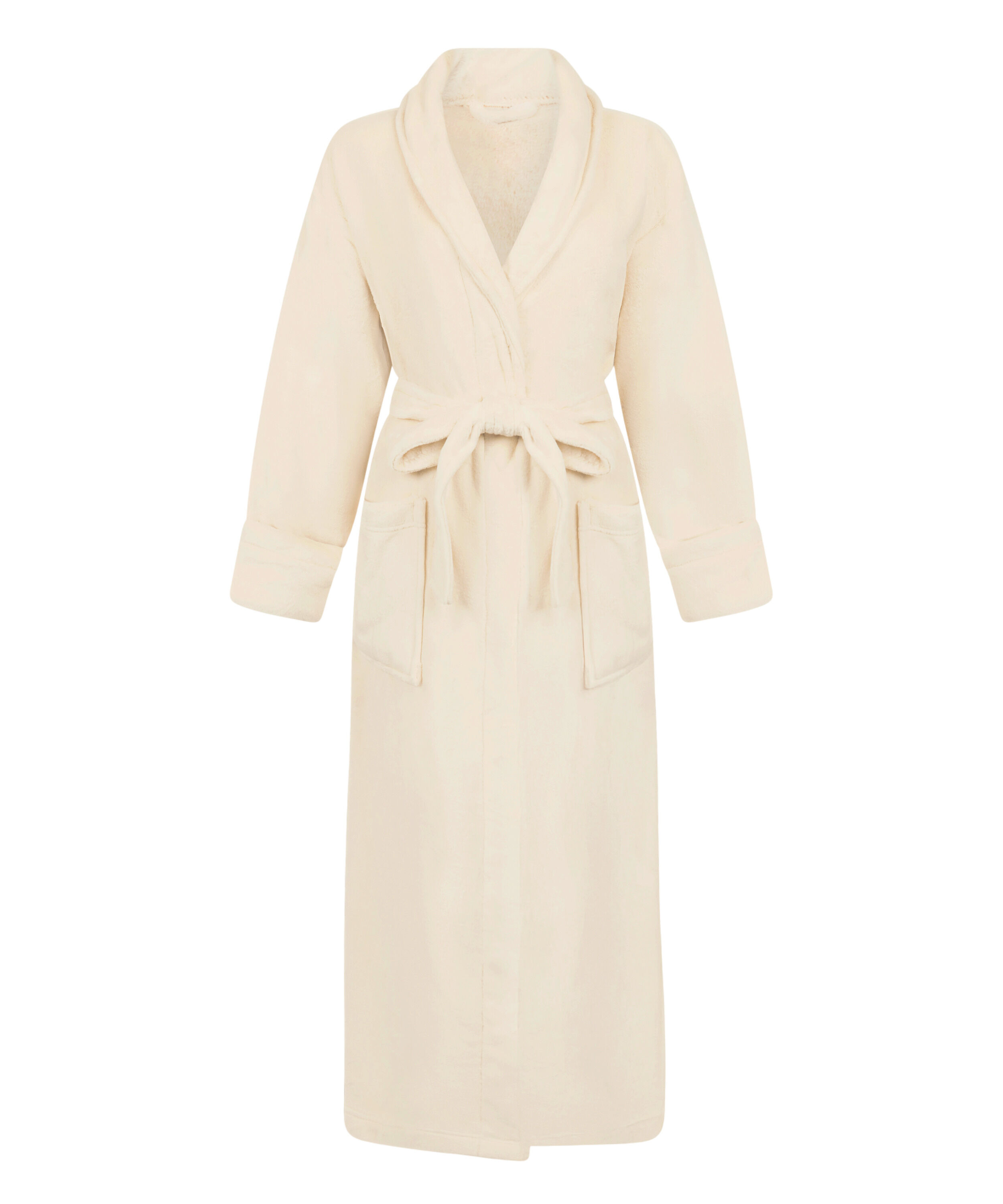 Soft Fleece Bathrobe, White