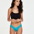 Floral Lace Thong, Blue