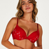 Violet Underwired Maximizer Bra, Red