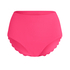 Scallop High Waist Rio Bikini Bottom, Pink