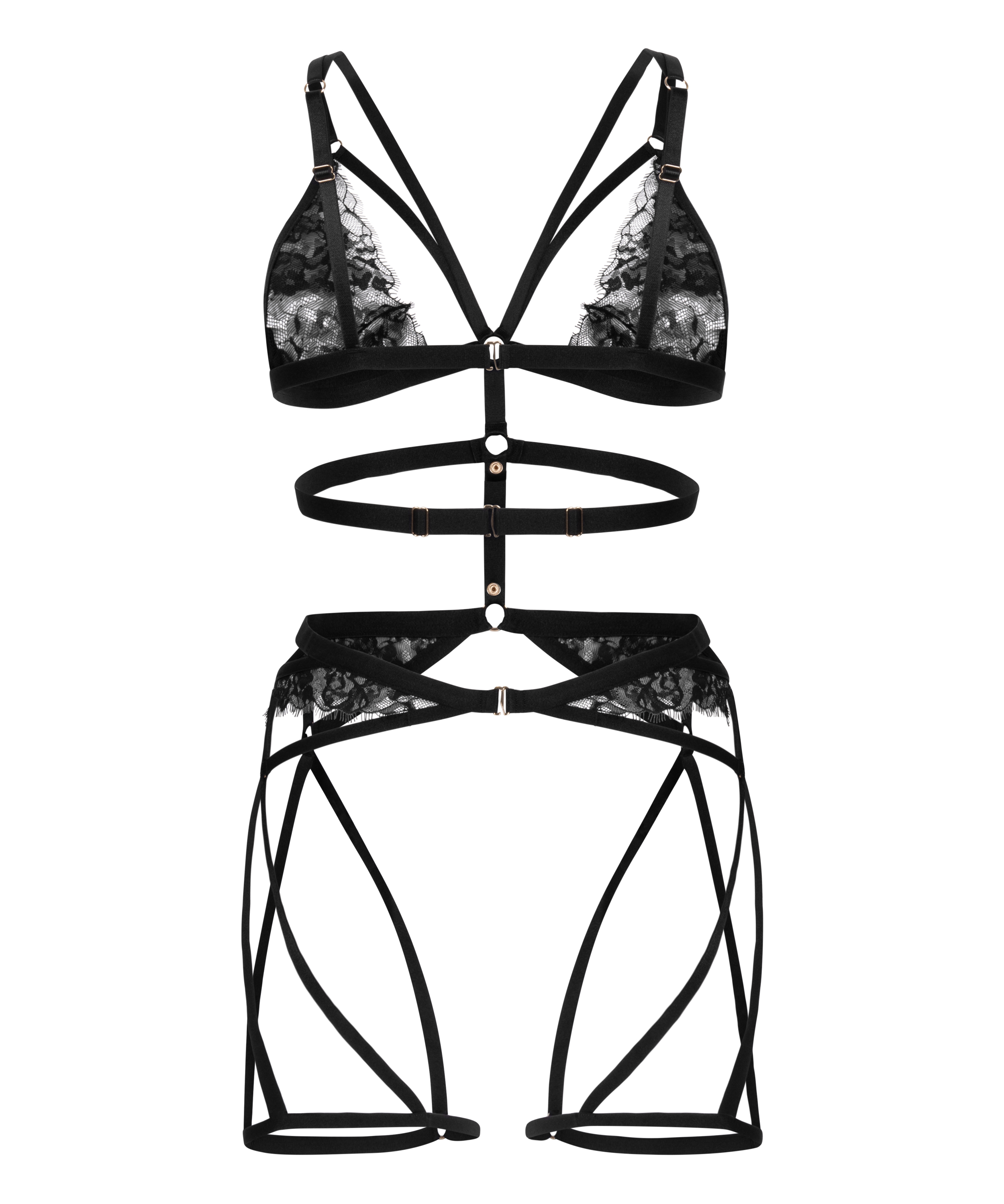 Nienke Body Harness, Black, main