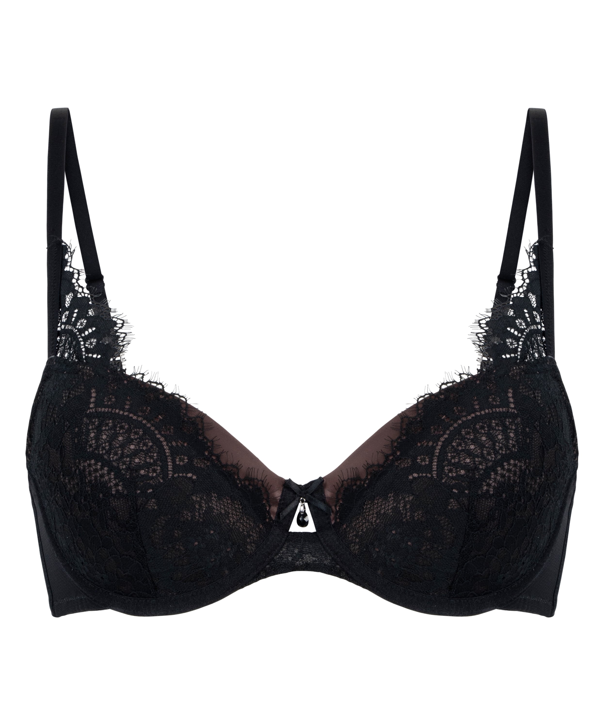 Mirabella Padded Underwired Bra, Black, main
