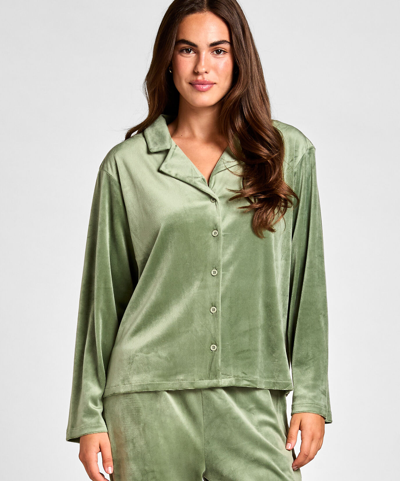 Velour Jacket, Green