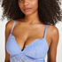 Shiloh Padded Longline Non-Underwired Bra, Blue