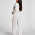 Pointelle Pyjama Pants, Beige