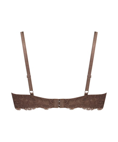 Marine Non-Padded Underwired Bra, Brown