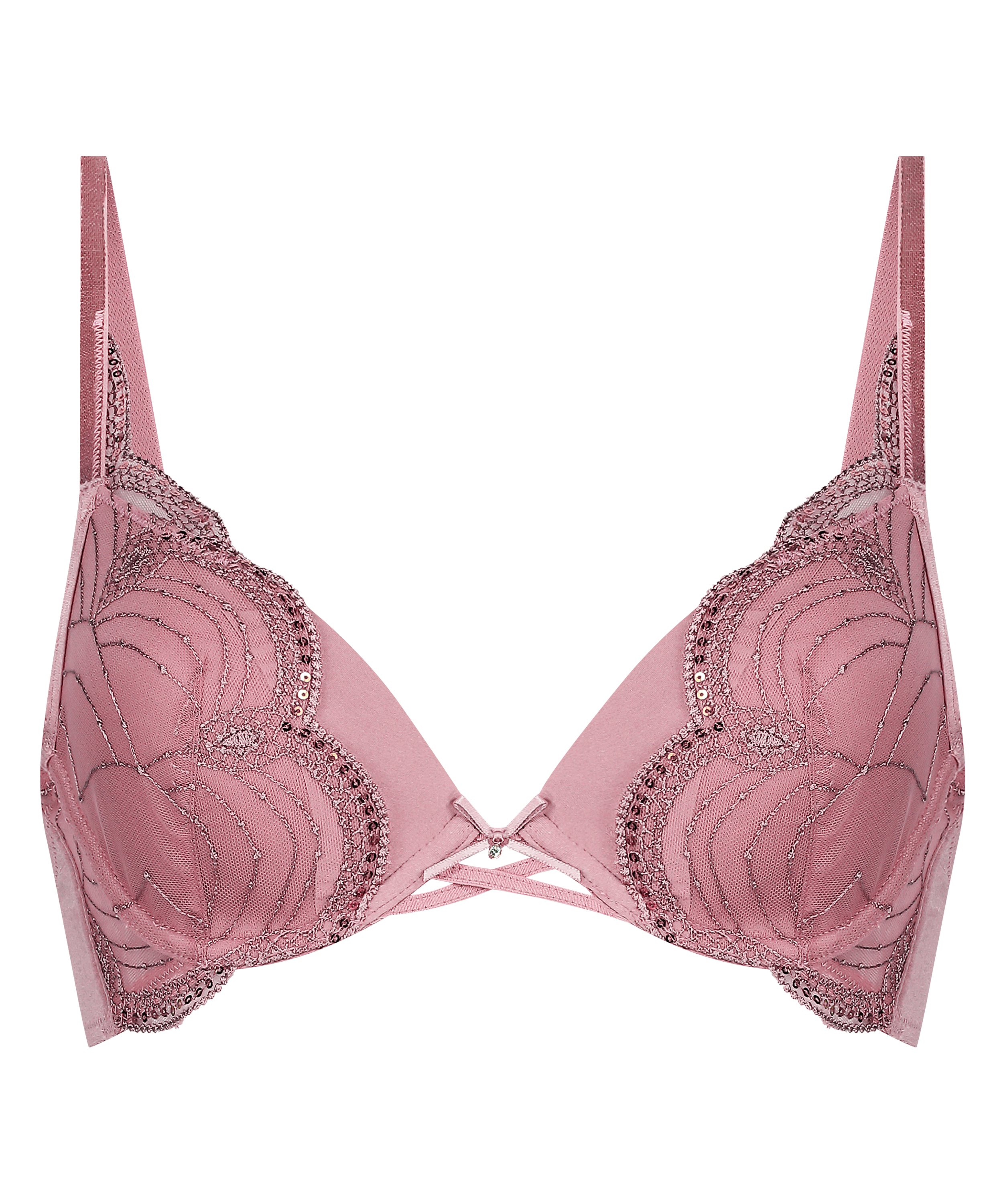 Ruby Padded Underwired Bra, Pink, main
