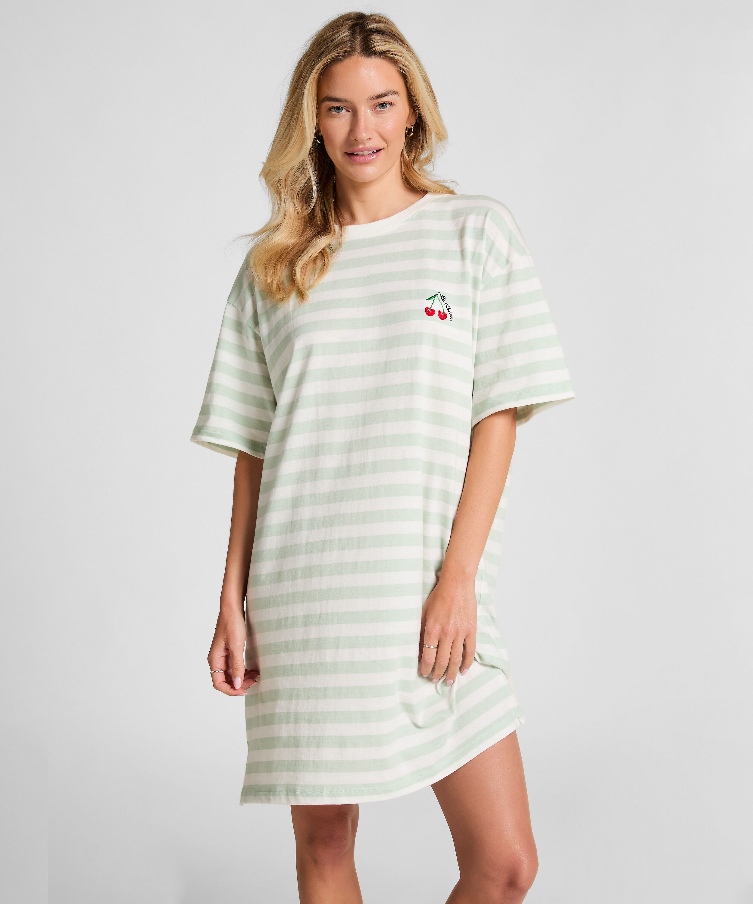 Round Neck Nightshirt, Green