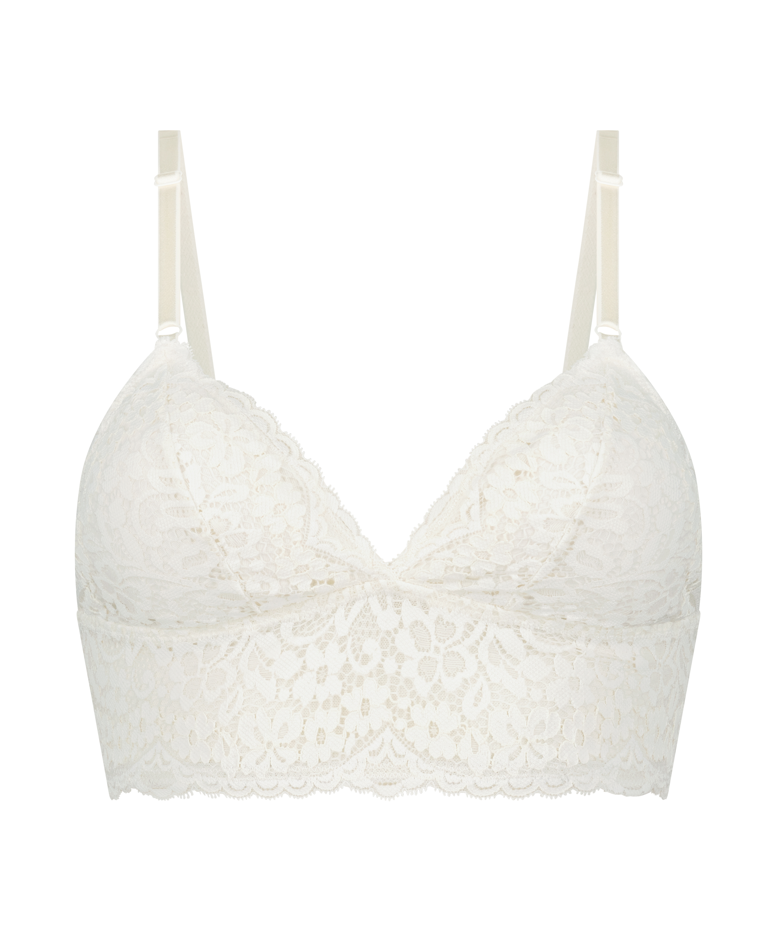 Rose Bralette, White, main