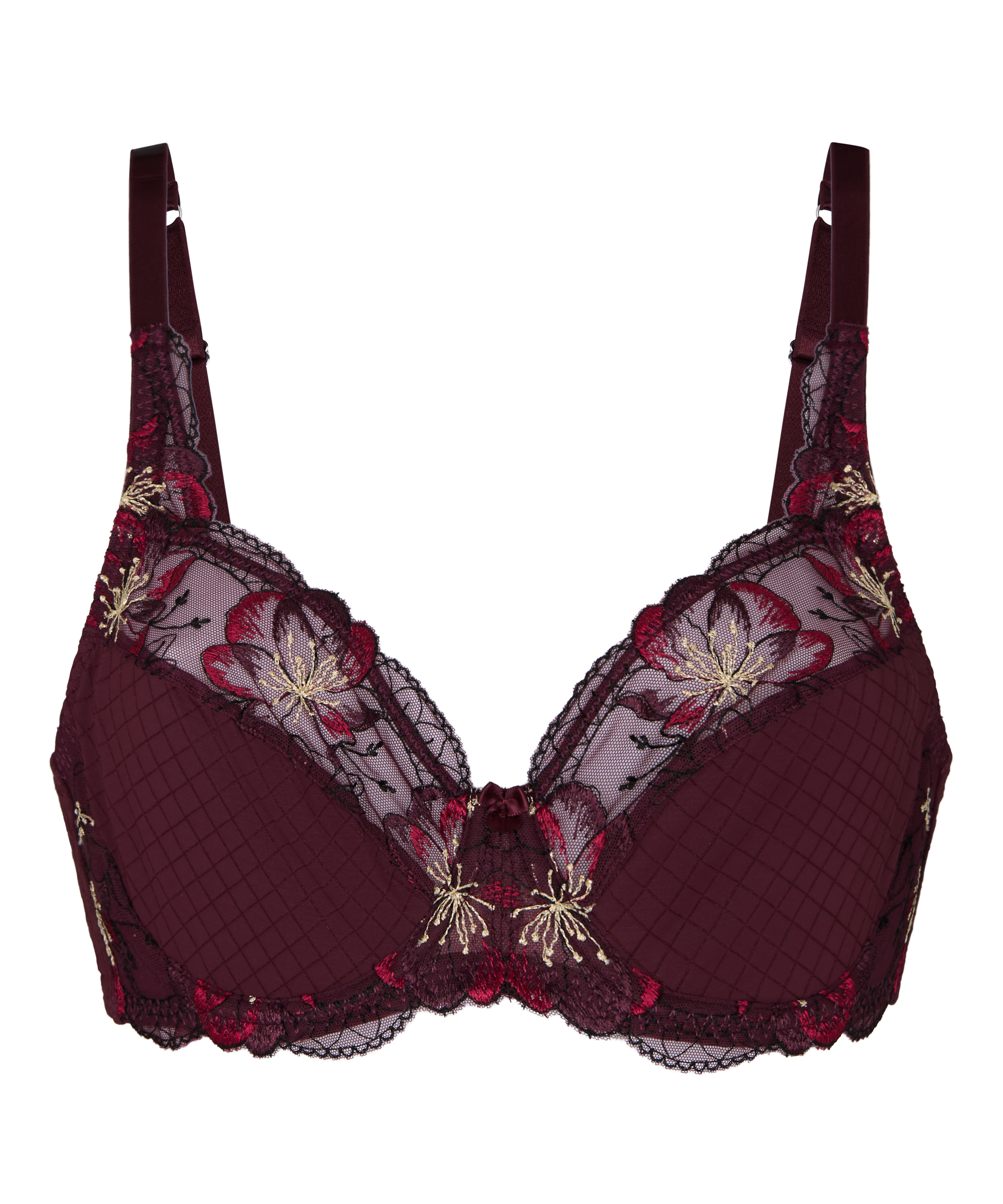 Non-Padded Underwired Bra Helena, Purple, main
