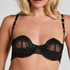 Half-Padded Cup Underwired Bra Belladonna, Black