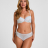 High Waisted Brazilian Miri, Blue