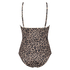 Leopard swimsuit, Beige
