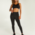 HKMX Sports bra The Pro Level 3 Gold Glitter, Black