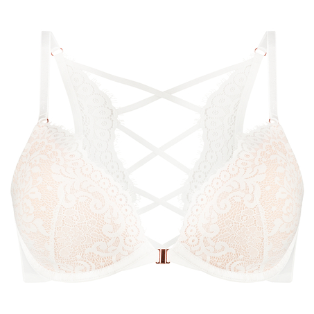 Cardi Padded Push-up Underwired Bra, White