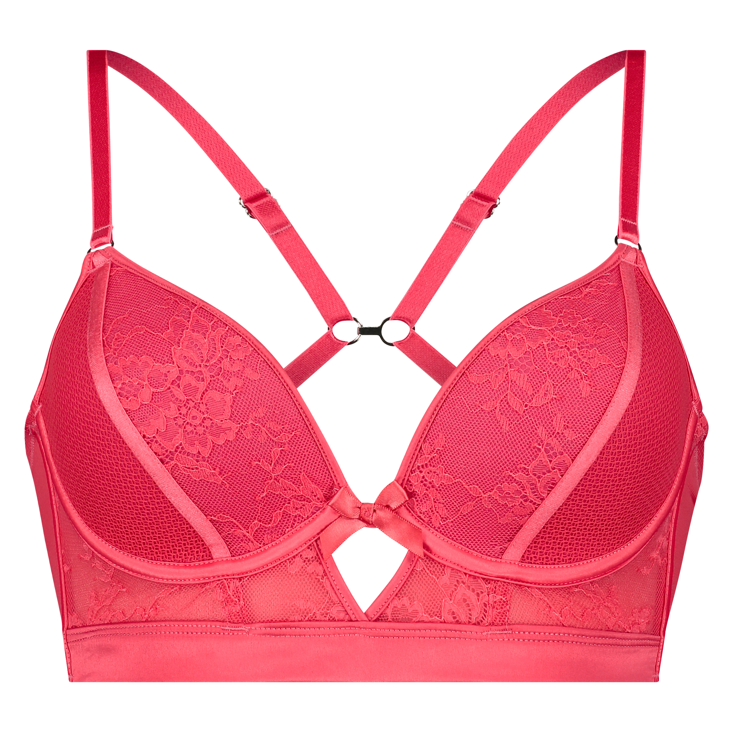 Padded Underwired Bra Duckie, Red, main