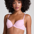 Plunge Padded Underwired Bra, Pink