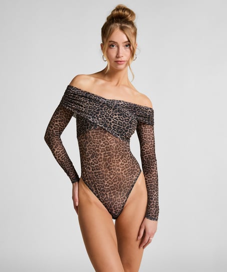Keisha Leopard Body, Black