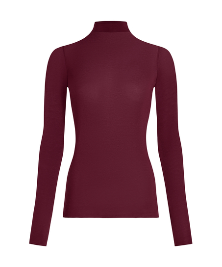 super soft Turtleneck Shirt with Cashmere, Purple