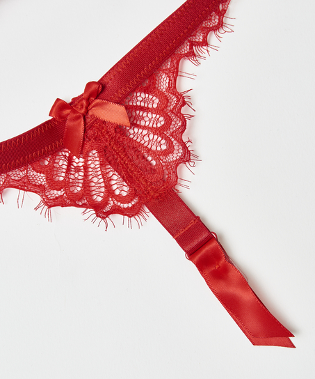 Suspender Cuffs, Red