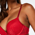 Valentina Padded Maximizer Underwired Bra, Red