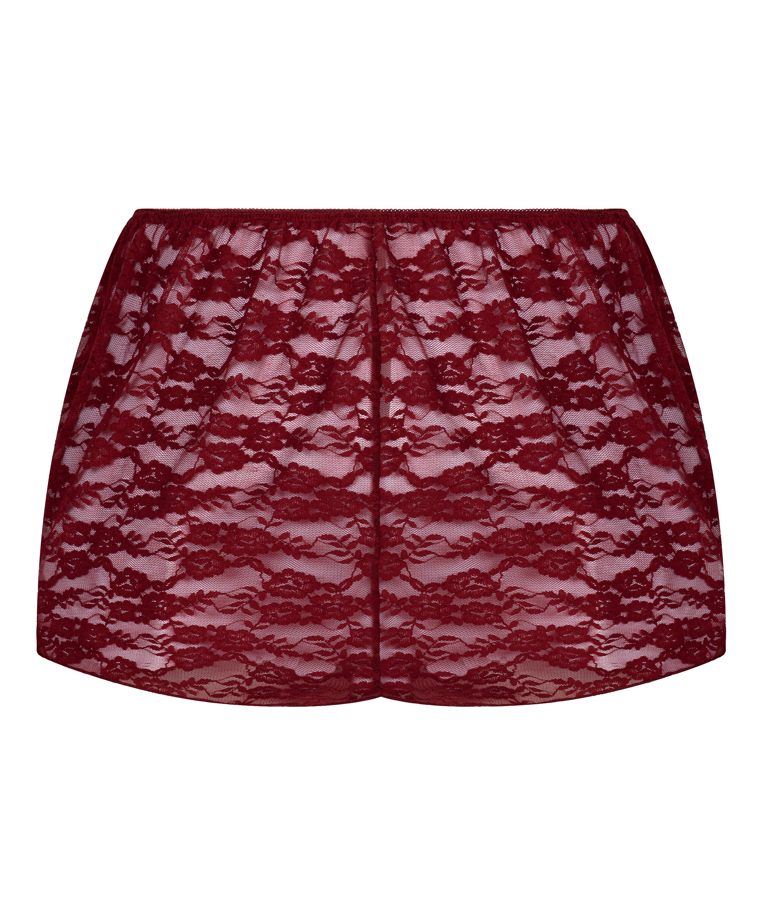 Short Allover Lace, Red, main