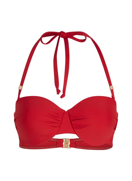 Luna Bikini Top, Red