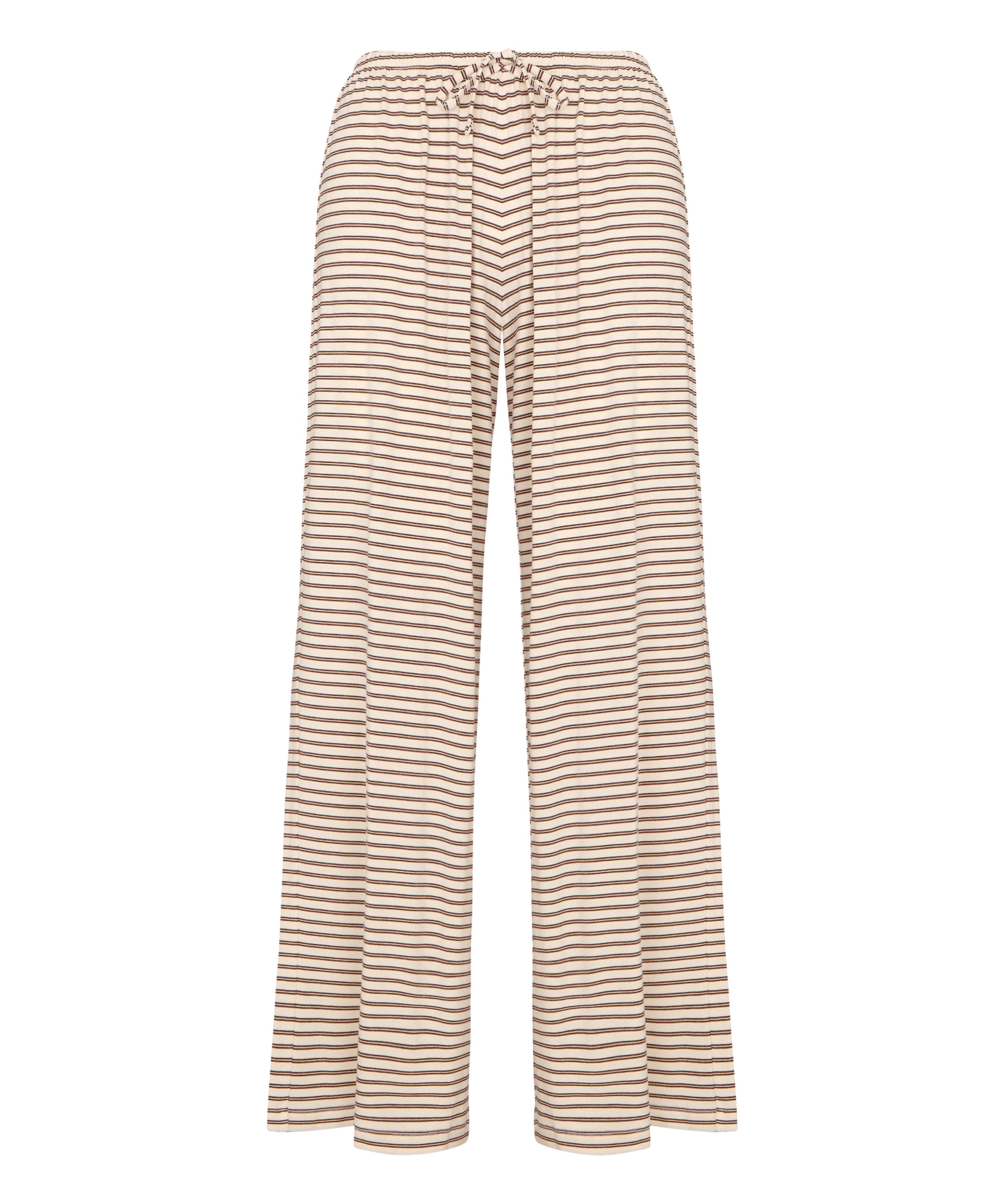 Striped Pyjama Pants, White, main