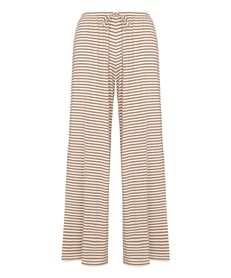 Striped Pyjama Pants, White