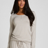 Pyjama Set Striped Henley, Gray
