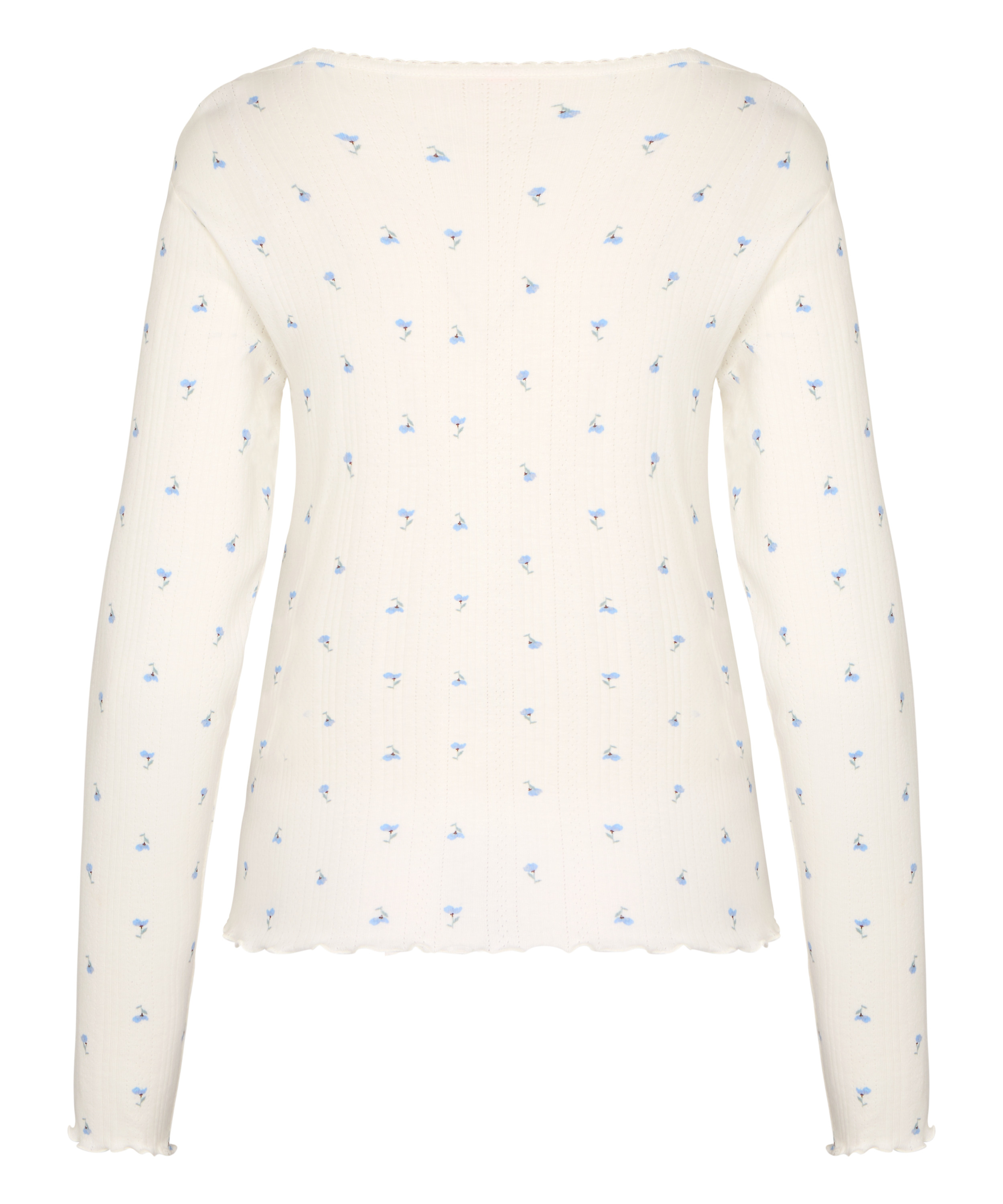Top Pointelle, White, main