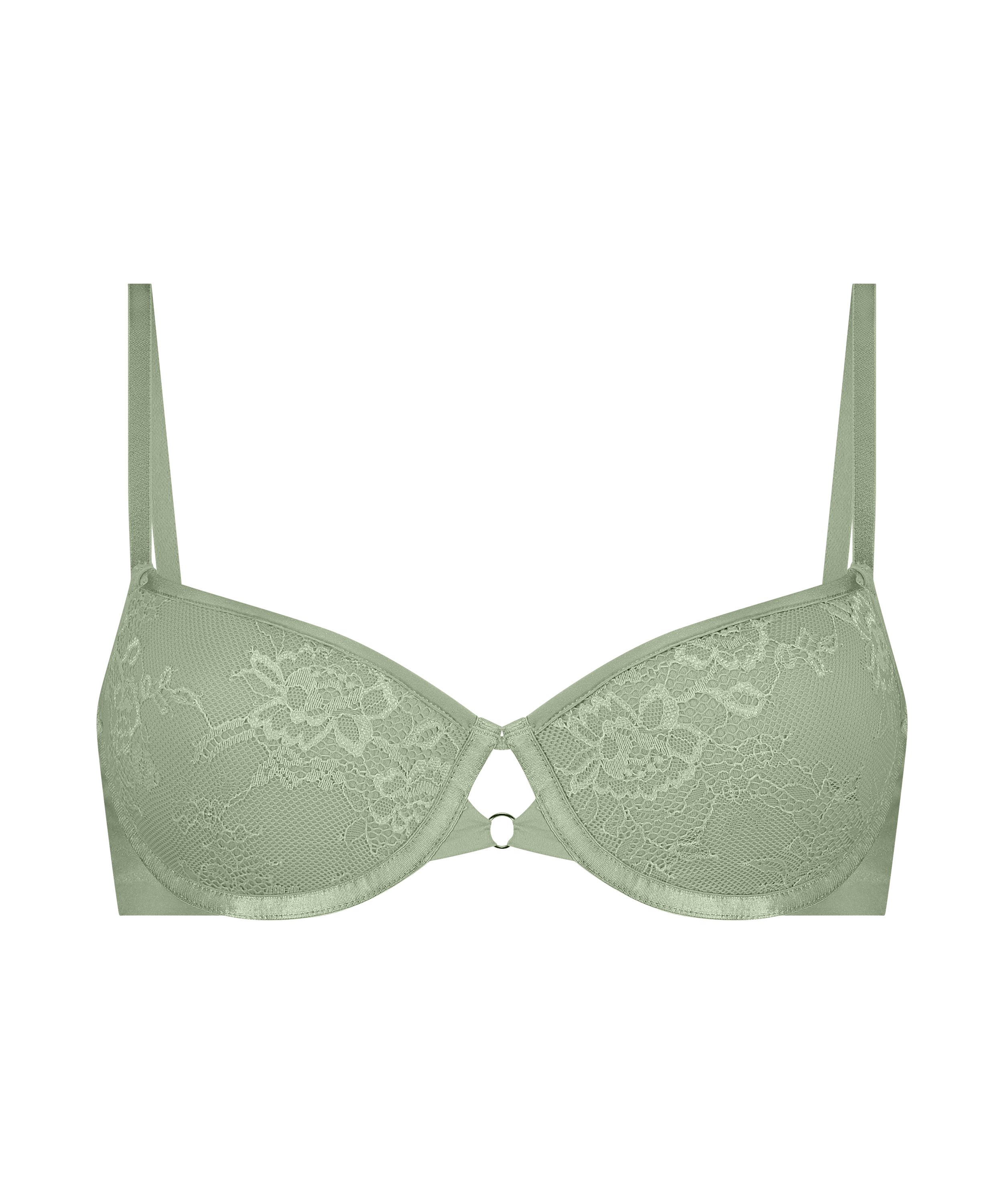 Lea Padded Underwired Bra, Green, main
