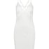 Satin Slip Dress, White