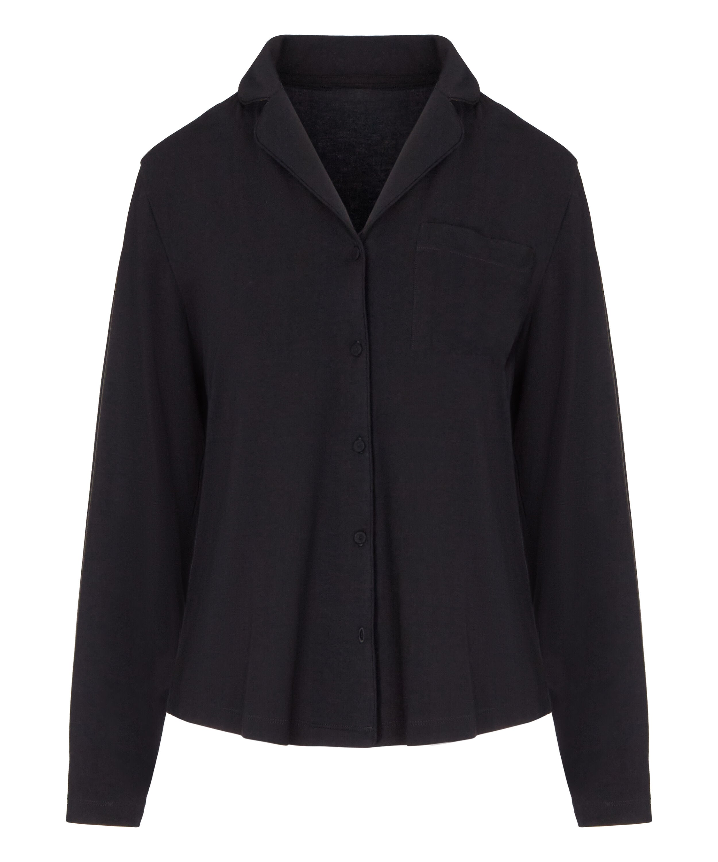 Essential Jersey Long-Sleeved Jacket, Black