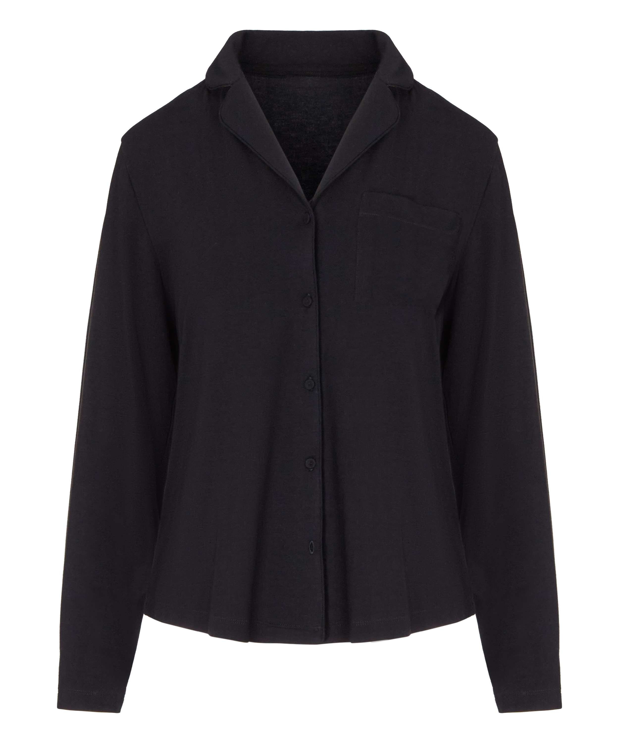 Essential Jersey Long-Sleeved Jacket, Black, main