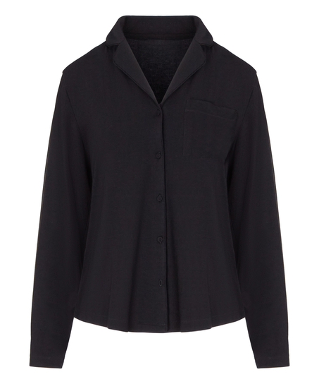 Essential Jersey Long-Sleeved Jacket, Black