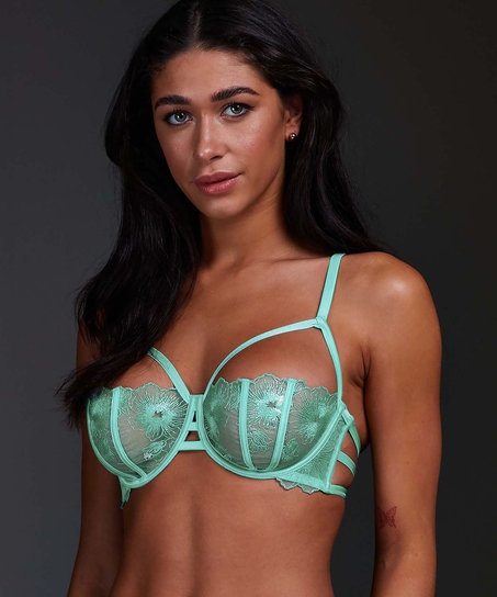 Alexandra Non-Padded Underwired Bra, Green
