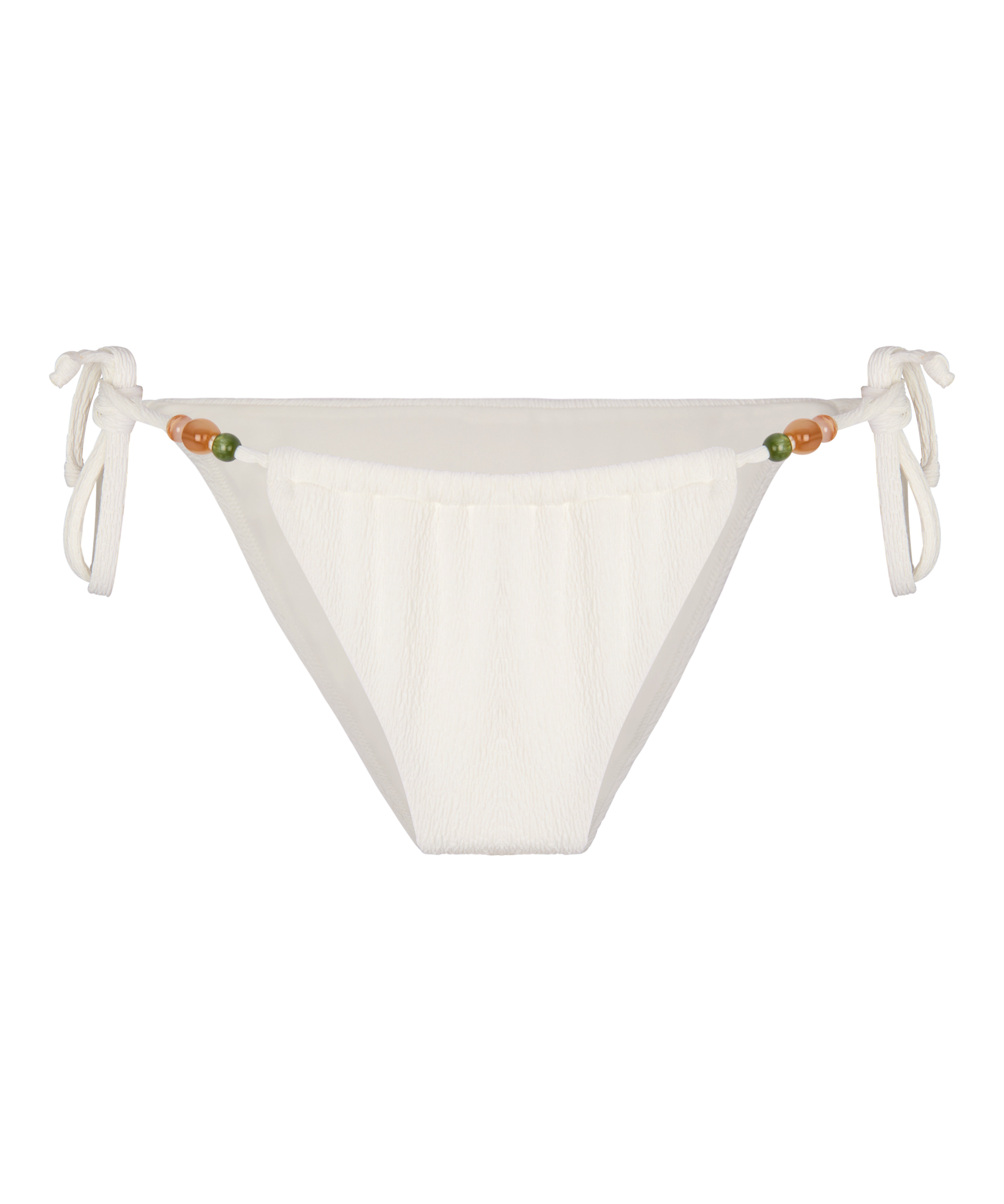 Highleg Bikini Bottom Crinkle, White, main