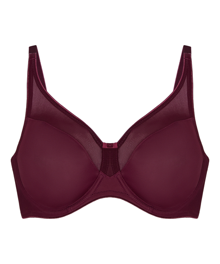 Nina Non-Padded Underwired Minimizer Bra, Red